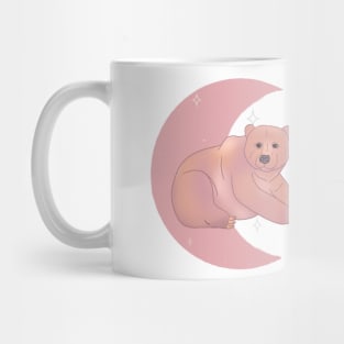 Grizzly Bear Crescent - Rose Mug